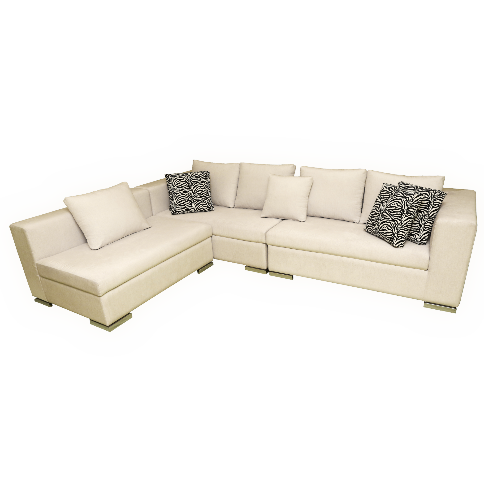 SOFA SET 161.16 (L SHAPED) (THREE PIECES)