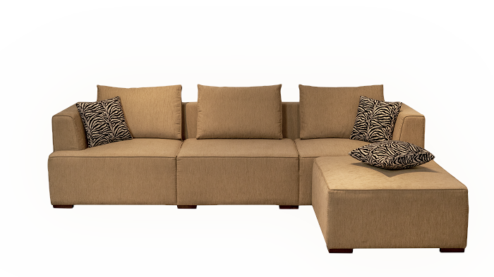 SOFA SET 156.14 (L SHAPED) (THREE SEATER + OTTOMAN) — alternate view